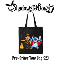 Pre-order Bruja Lilo and Stitch Tote Bag
