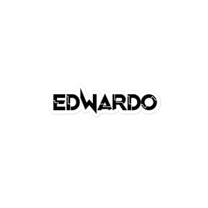 Edwardo Logo Sticker - Black