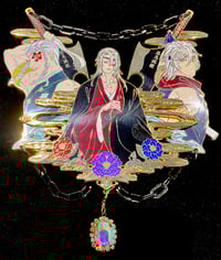 Image 1 of Sound Pillar Enamel Pin [IN HANDS]