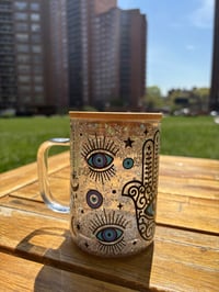 Image 3 of Silver Evil Eyed Snow Globe Cup