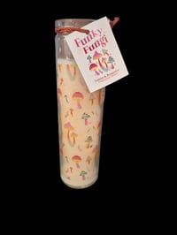 Funky fungi tube candle 