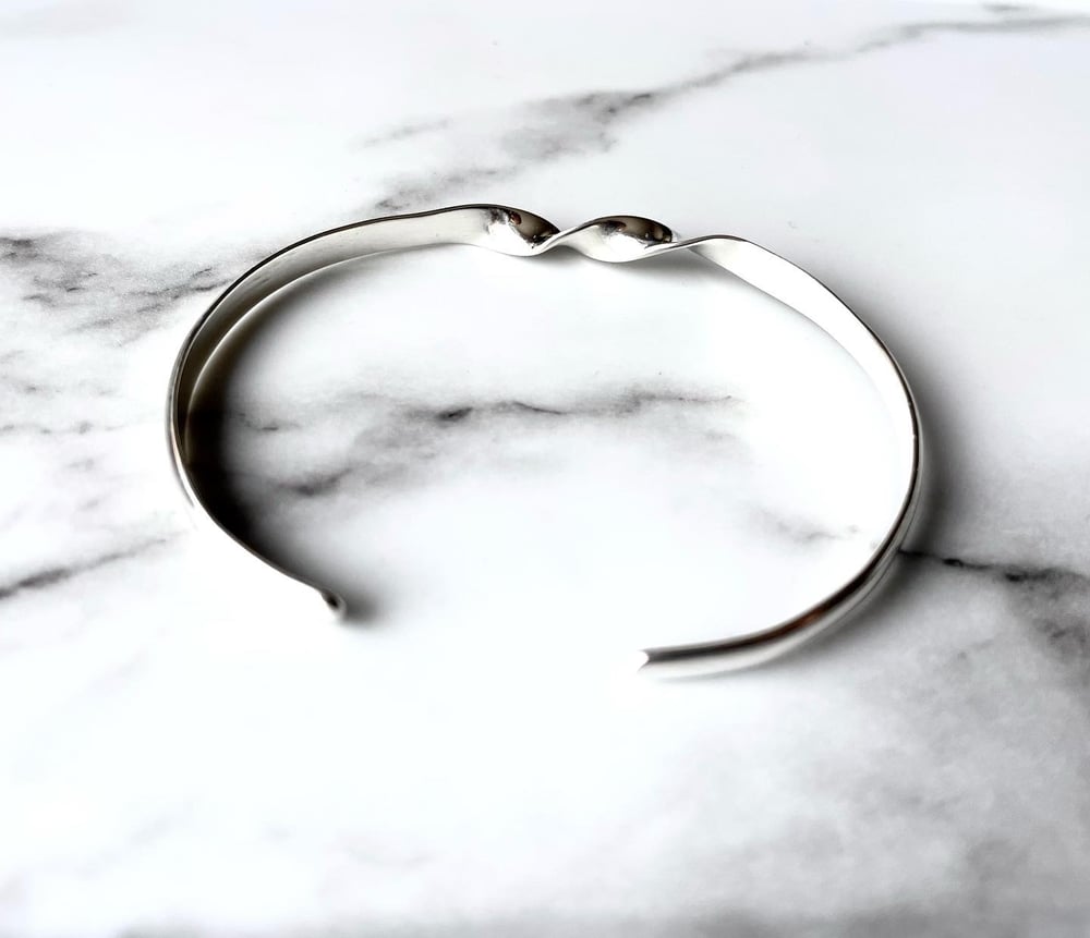 Handmade Sterling Silver Twisted Cuff Bracelet
