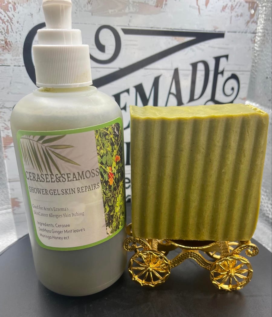 Image of Cerasee & Seamoss Shower Gel For skin repairs 