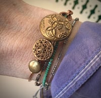 Image 1 of "Calypso" Vintage Button Bracelet