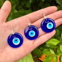 Evil Eye Glass Pendant (1)