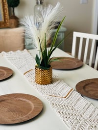 Image 2 of Macramé Table Runner