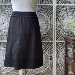 Image of Black drill pocket skirt L-XL