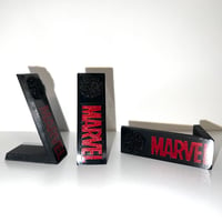 Image 2 of Black Marvel Patch Stands - 3 Pack