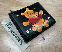 Image 1 of RTS Hand Painted Snap Wallet - Bear