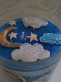 Image 2 of LisaStylez Presents: Vanilla-scented God is love all around the world glitter jelly  candle