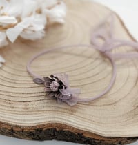 Image 1 of Newborn girls headband | dusty purple-1