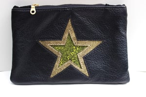 Image of Black Double Star Pouch