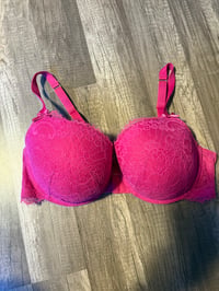 Image 1 of  Pink lace bra