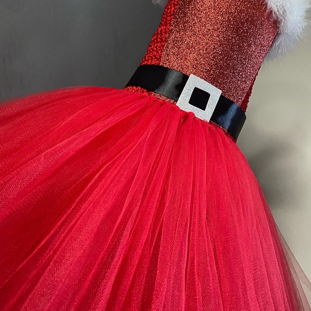 Image of Mrs Claus Christmas Tulle Dress