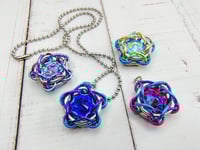 Image 3 of Glacier Blue Asteris Capture Crystal Pendant 