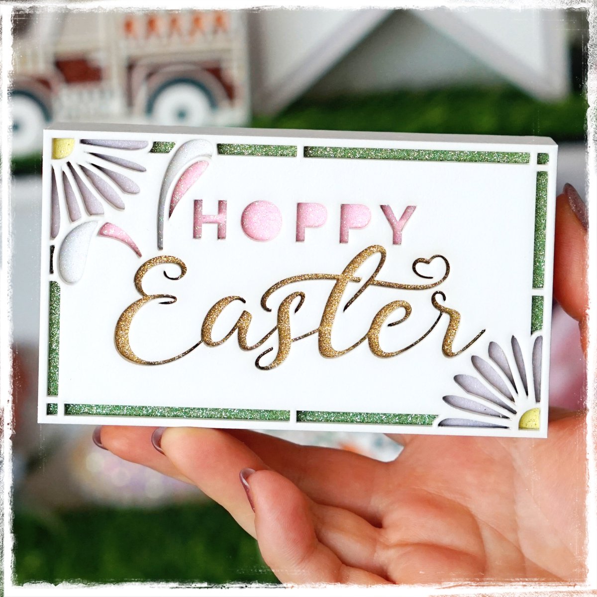 Image of Hoppy Easter Block Sign 