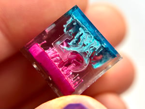 Image of Blue and pink petri (finished upon order)