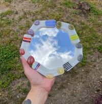 Image 3 of Fused glass sock mirror