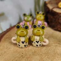 Image 4 of Kolczyki - Żabulinki w kubku 🐸✨