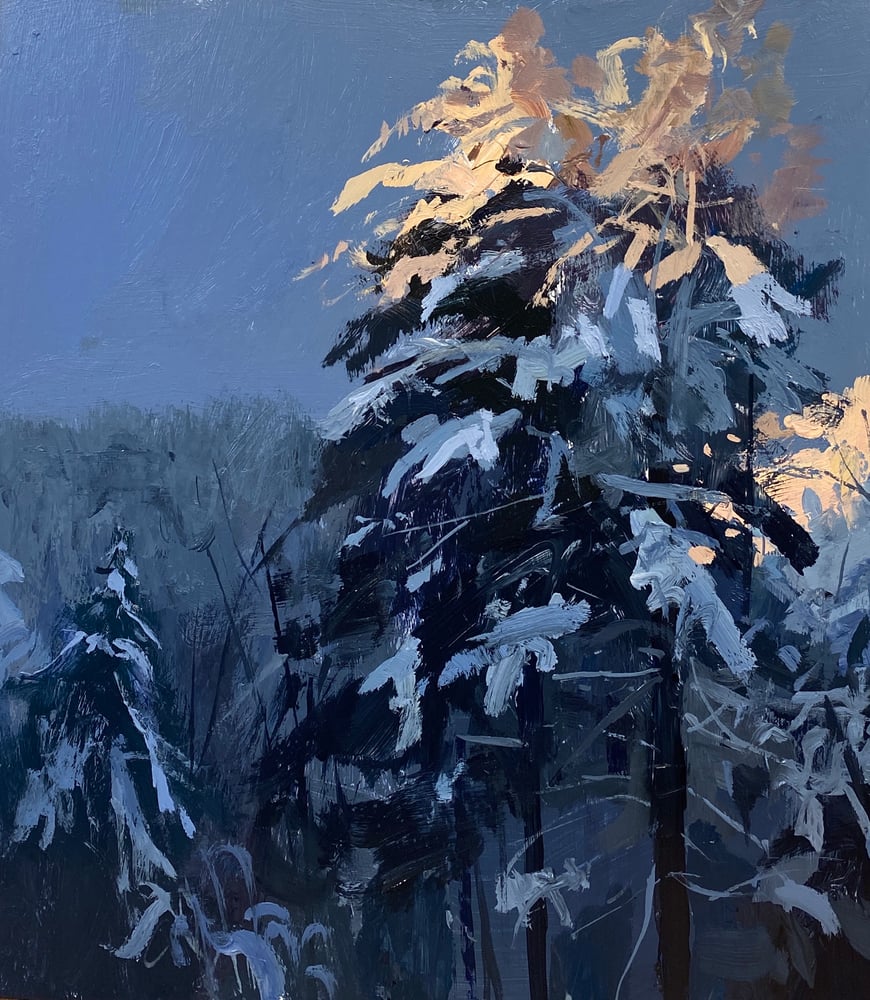 Image of Winter Sketch 1 ( with peach pines)