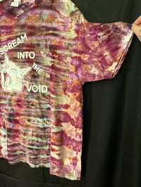 Image 3 of XL Scream Into The Void Tie Dye Shirt 