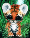 Cute Tiger Safari Collection Art Print