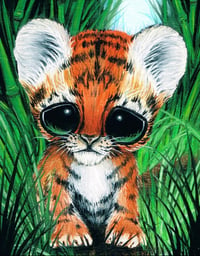 Cute Tiger Safari Collection Art Print