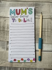 Mum To Do List Slimline notepad