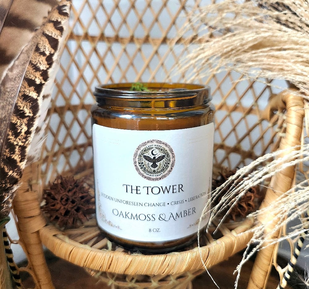 Image of THE TOWER Tarot Candle
