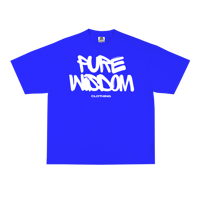 PURE WISDOM ’STREET’ TEE ROYAL BLUE