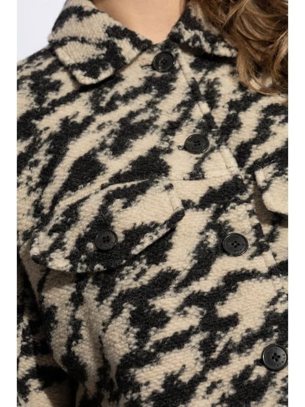 Image of ISABEL MARANT ETOILE ZEBRA PRINT JACKET