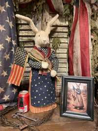 Image 4 of #5.... Olde Miss Liberty ~ Rabbit Print Included ~