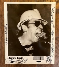 John  Cale and band signed 8'x 10" promo glossy!