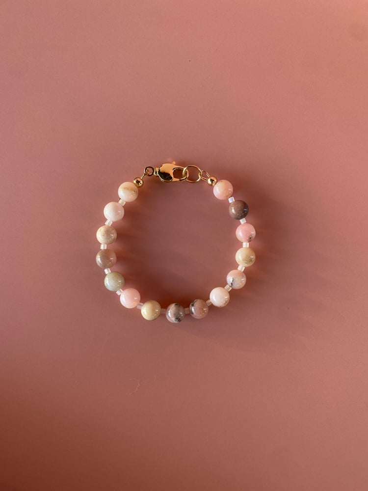 Image of Pink opal bracelet