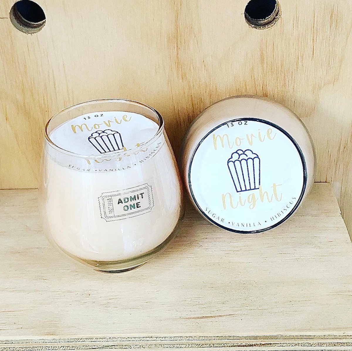 Image of Movie Night Hand Poured Candle 🍿