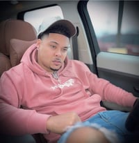 Image 4 of unisex art script hoodie - pink (slim fit)