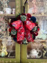 Image 1 of Christmas Pompom Wreath