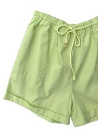 Image 5 of 90's Lime Green Drawstring Shorts 16/18
