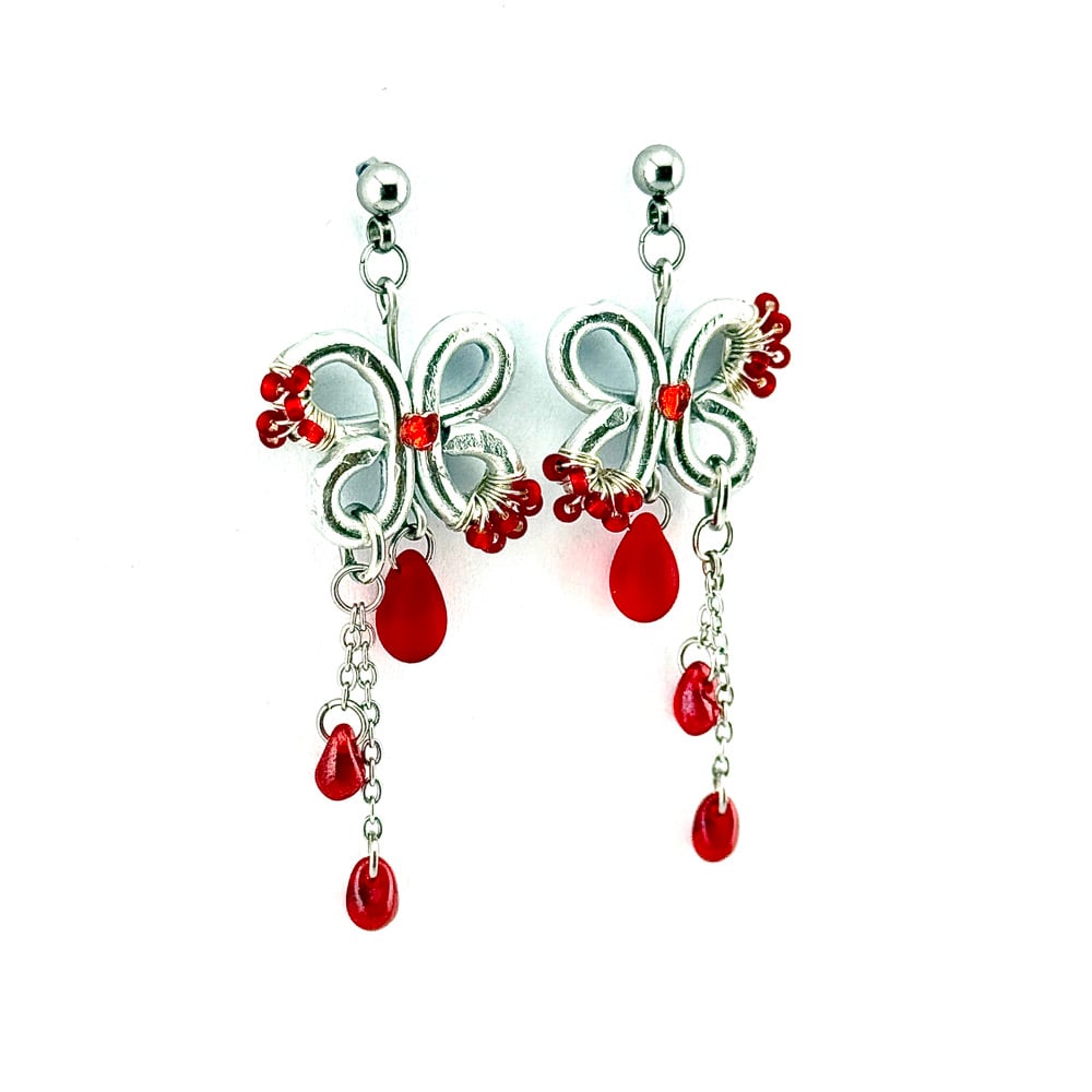 Image of Ruby Red Earrings
