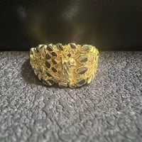 Image 15 of 14k Gold Plated Nugget Rings