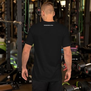 Image of Men's EX Hollow Logo Embroidered Black Tee