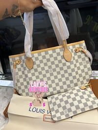 White LV Tote Bag