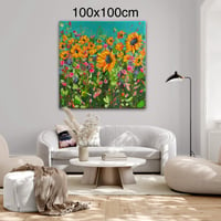 Image 2 of Custom Size Extra Large Art - Sunflowers 