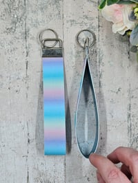 Image 2 of Ombre Glitter Mermaid Wristlet Keychain