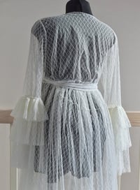 Image 4 of Maternity photosession dress Adrianna | size universal | warm off white | diamond pattern | tulle