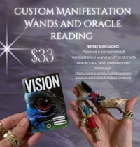 Image 1 of Custom oracle deck/reading with manifestation wand 