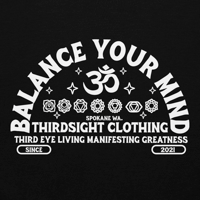 Image 3 of Balance Your Mind White Print Hoodie 