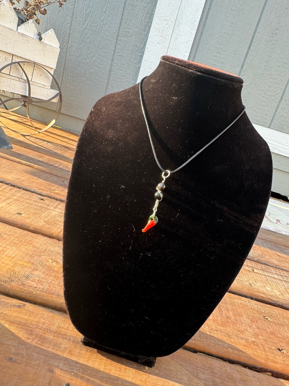 Image of "No Bad Vibes" Necklace w/ Rainbow Obsidian