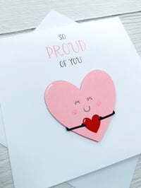 Image 2 of So Proud of You Handmade Card - Inspirational Card for Achievement or Milestones