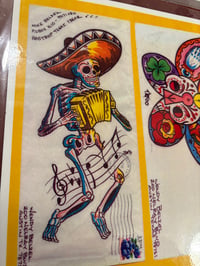 Image 5 of Belzel Vtg Flash Sheet Sugar Skull prison envelope